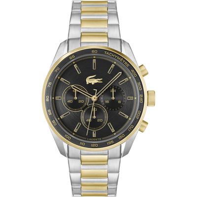 Chronograph LACOSTE "VANCOUVER", silber (silberfarben, goldfarben), Armbanduhren, Herren, Quarzuhr, Armbanduhr, Herrenuhr, Stoppfunktion, Edelstahlarmband Image