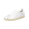 Sneaker RIEKER "Rieker Sneaker Glattleder", Damen, Gr. 41, weiß (silber, weiß), Glattleder, casual, Schuhe