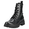 Schnürstiefelette GABOR COMFORT "Gabor Comfort Stiefelette Glattleder", Damen, Gr. 39, schwarz, Glattleder, casual, Schuhe
