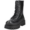 Schnürstiefelette STEVE MADDEN "STEVE MADDEN Stiefelette Leder", Damen, Gr. 41, schwarz, Leder, casual, Schuhe