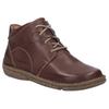 Schnürstiefelette JOSEF SEIBEL "Neele 46", Damen, Gr. 43, braun (kastanie), Leder, casual, Schuhe, Freizeitschuh, Komfortschuh mit Wechselfußbett aus Leder