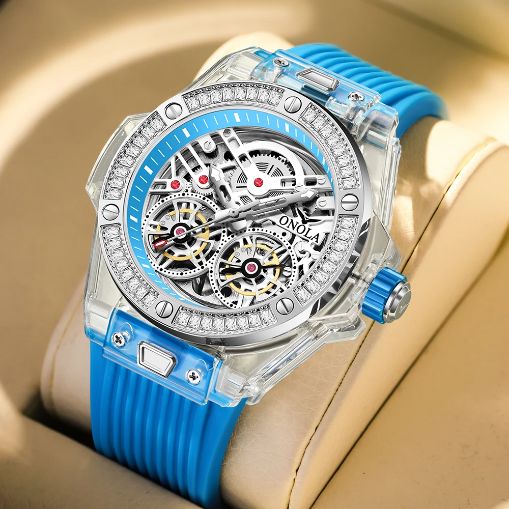 ONOLA nouveau décontracté hommes montre lumineuse étanche automatique montre mécanique haut de gamme hommes montre de sport militaire