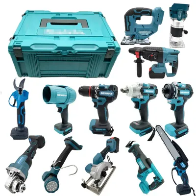 Brushless Lithium 13pcs Multi-purpose Multi-functional Rechargeable Power Tools Set Home Tool Set Lithium Universal