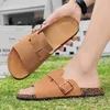 Sommer männer Hausschuhe Schuhe Retro Schnalle Casual Strand Turnschuhe Outdoor Indoor Romen Sandalen Für Frauen Lage Größe 39-46