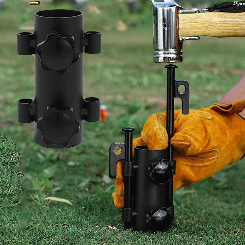 Verstellbare Baldachinstange aus Edelstahl, festes Rohr, 1/2/4 Stück, Zelthalter, winddicht, Outdoor, Camping, Wandern, Angelzubehör Image