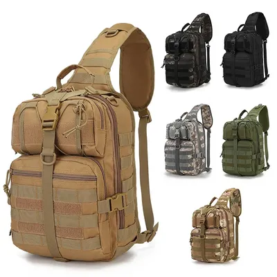 Taktische Militärische Sling Bag Männer Kleine Sling Rover Range Schulter Tasche Molle Outdoor Camping Wandern Daypack Jagd Crossbody Pack