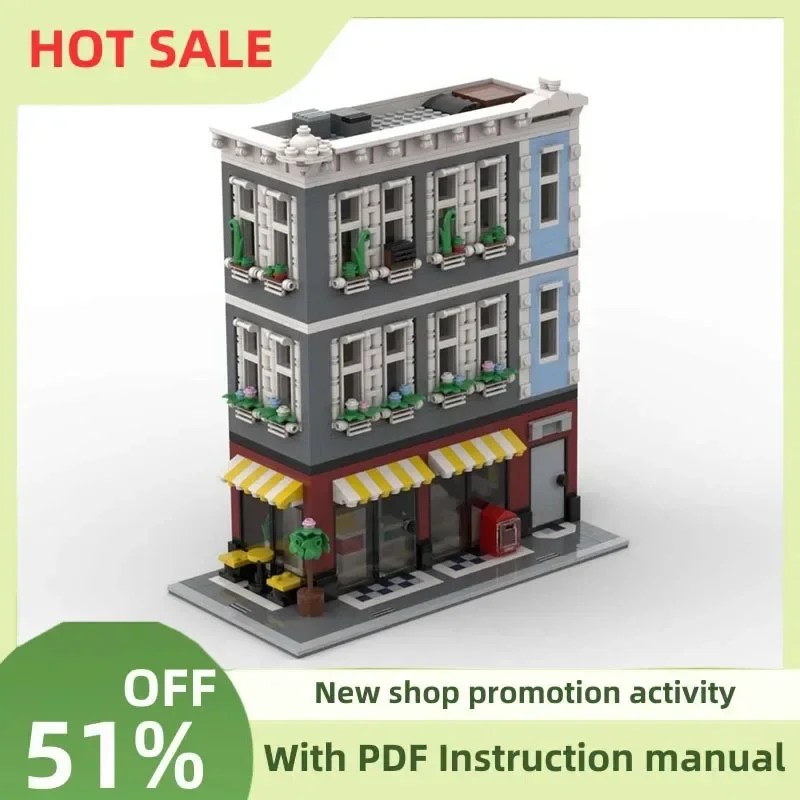 Neue Stadt Heißer Verkauf Street View Moc Modulare Bodega Wohnung Modell Benutzerdefinierte Puzzle Diy Kreative Ideen Kinder Spielzeug Geburtstag Geschenke Image