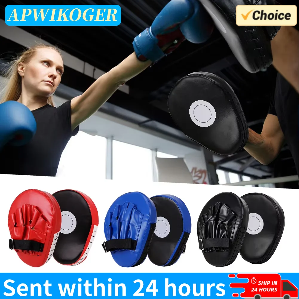 Gebogenes Boxhandziel, PU-Leder, 5-Finger-Handziel, atmungsaktive Boxpolster, Box-Fokuspolster für Kampfsporttraining Image