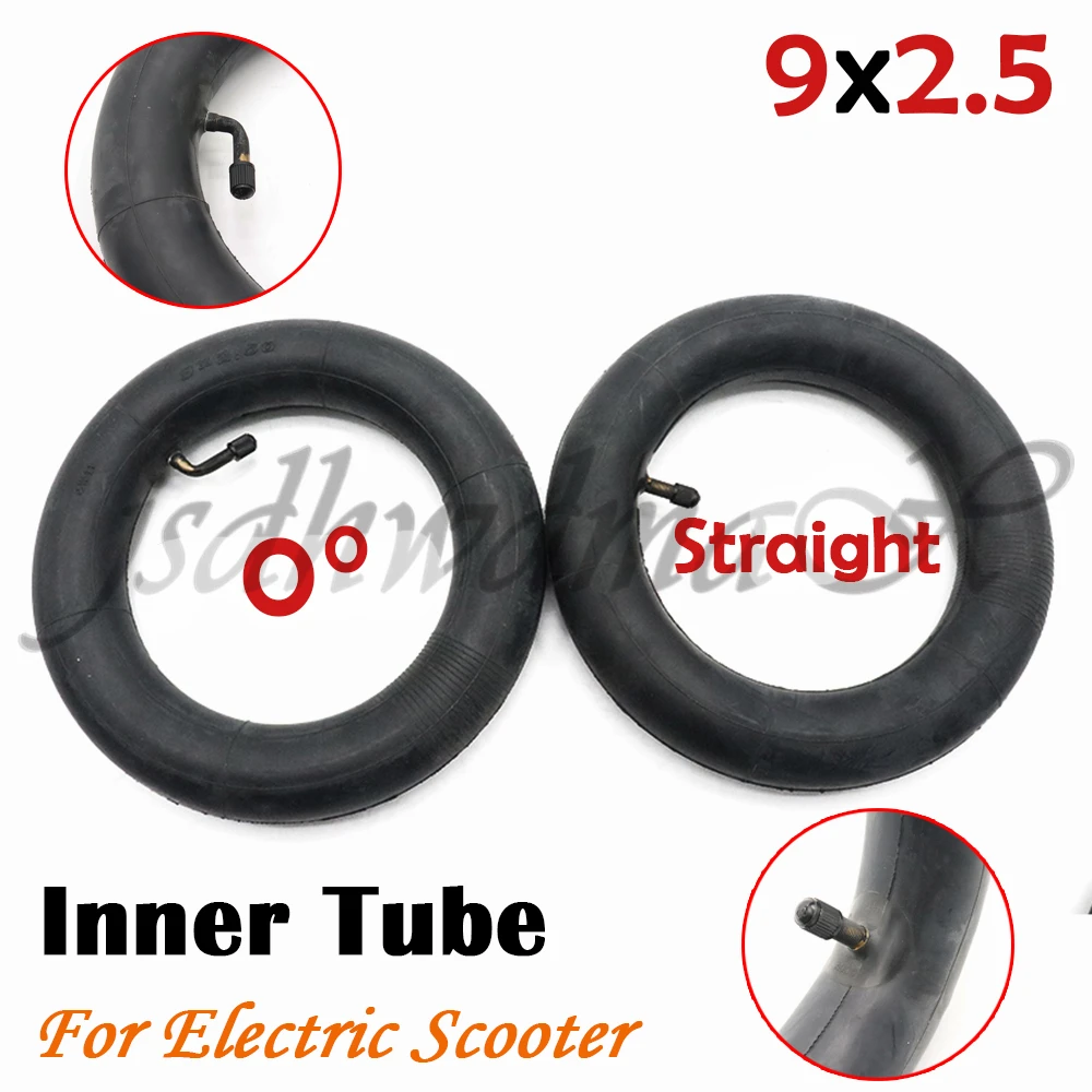 Inner Tube 9x2.50 with bent / Straight Valve For Tricycle Bike Schwinn Kids 3 Wheel Stroller scooter 9 inch