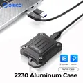 Custodia per disco rigido ORICO M.2 NVMe USB 3.2 Gen 2 Custodia SSD NVME da 10 Gbps PCI-E M-Key 2230 mm per PC Custodia per unità SSD esterna