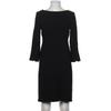 L.K.Bennett Damen Kleid, Gr. 40, schwarz, Synthetik, Wolle, Viskose
