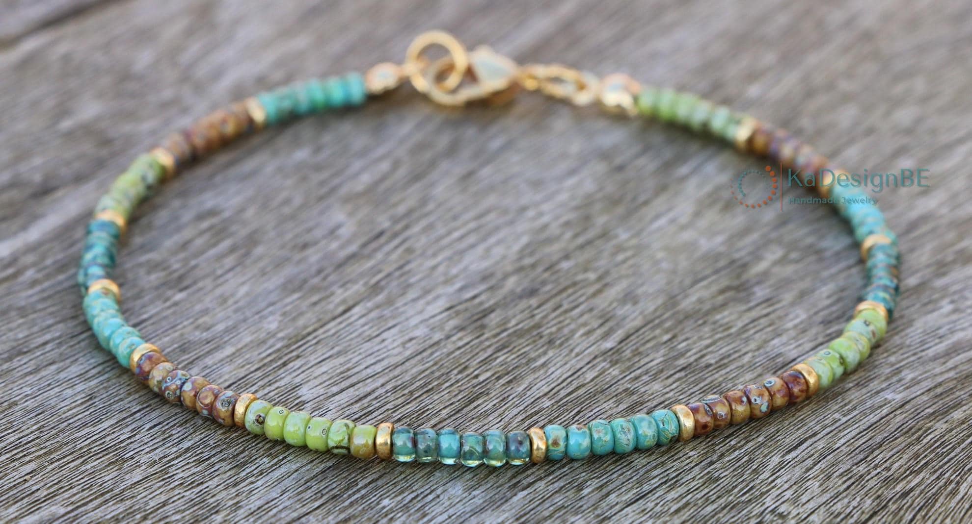cavigliera, cavigliere da donna, bracciale delicato, perline di vetro, bracciali e cavigliere, gioielli turchesi, gioielli fatti a mano, gioielli boho