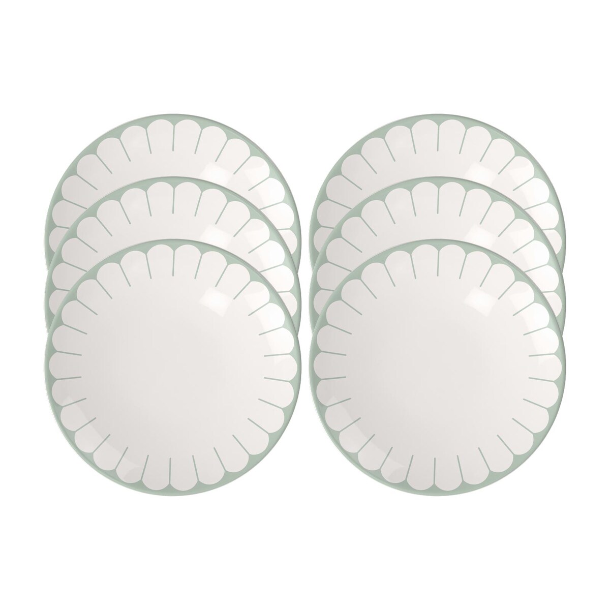 Villeroy & Boch Fleur Vert Frühstücksteller ø 21,2 cm 6er Set Image