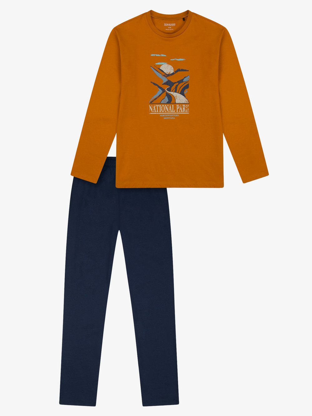 Schiesser Pyjama Jungen cognac, 152 Image