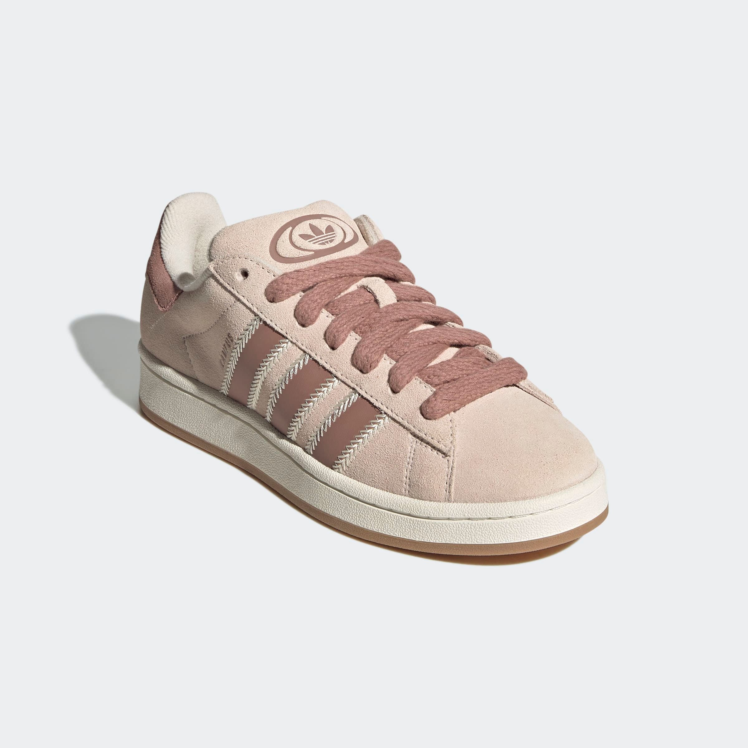 Sneaker ADIDAS ORIGINALS "CAMPUS 00S", Damen, Gr. 36, weiß (cream weiß, wonder quartz, warm clay), Leder, Schuhe Sneaker