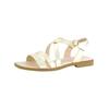 Riemchensandale PAUL GREEN "Paul Green Sandalen Leder", Damen, Gr. 39, grau (platin), Leder, casual, Schuhe