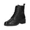 Schnürstiefelette CAPRICE "Caprice Stiefelette Nappaleder", Damen, Gr. 38, schwarz, Nappaleder, casual, Schuhe