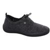 Hausschuh ROHDE "OLBIA", Damen, Gr. 40, grau (anthrazit), Filz, meliert, klassisch, Schuhe, Homeslipper, Wohlfühlschuh mit Schnellverschluss
