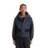Outdoorjacke MARC O'POLO "aus recyceltem Polyester", Damen, Gr. 38, blau (deep night blau), Obermaterial: 100% Polyester; Füllung: 100% Nicht verfügbar; Futter: 100% Baumwolle, unifarben, casual, relaxed fit, Langarm Rippbündchen, Jacken