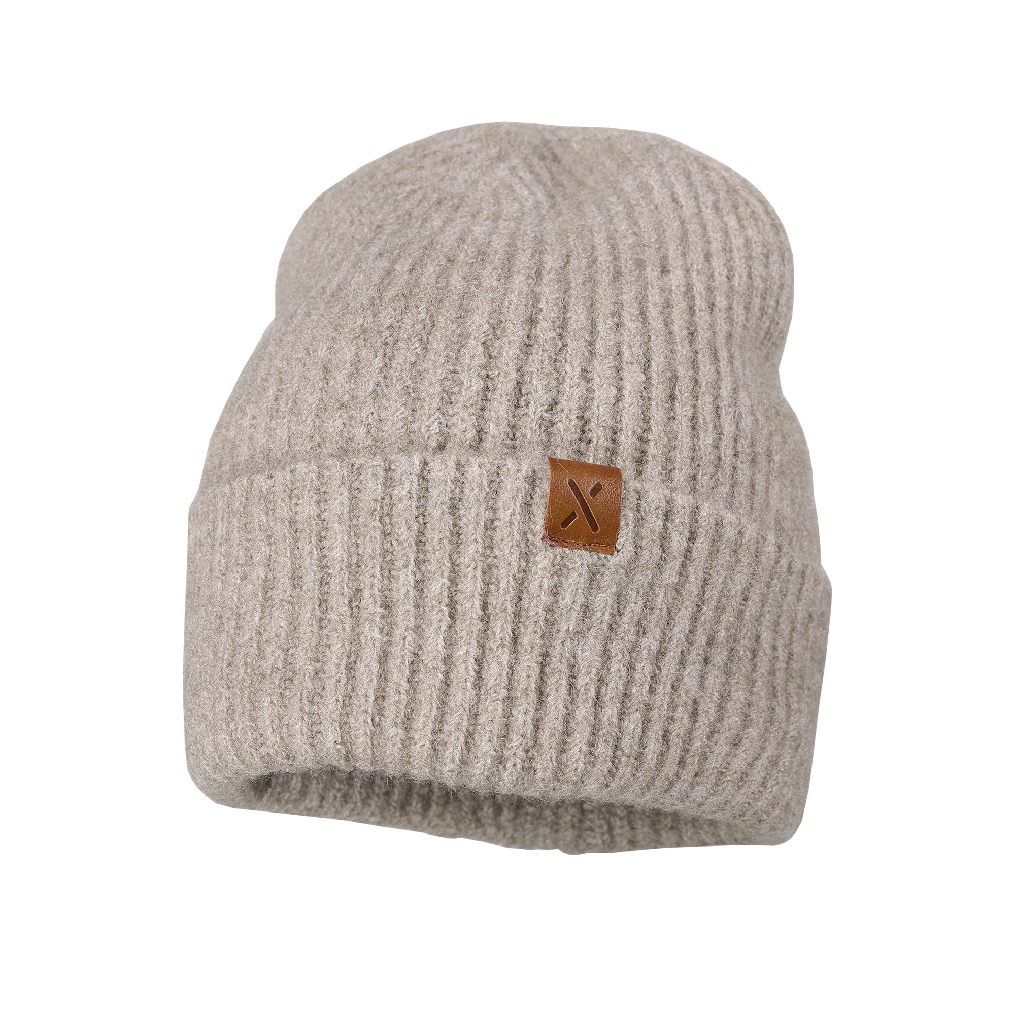 Strickmütze MAXIMO, Baby, Gr. 55/57, buchemeliert, Strick, Materialmix, unifarben, Mützen, doppelt gestrickt, ungefüttert, breiter Umschlag Image