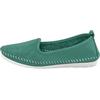 Slipper HEINE, Damen, Gr. 40, blau (türkis), Glattleder, Leder, modisch, Schuhe
