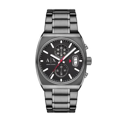 Chronograph ARMANI EXCHANGE, anthrazit, Armbanduhren, Herren, Quarzuhr, Armbanduhr, Herrenuhr, Edelstahlarmband, analog, Tag Image