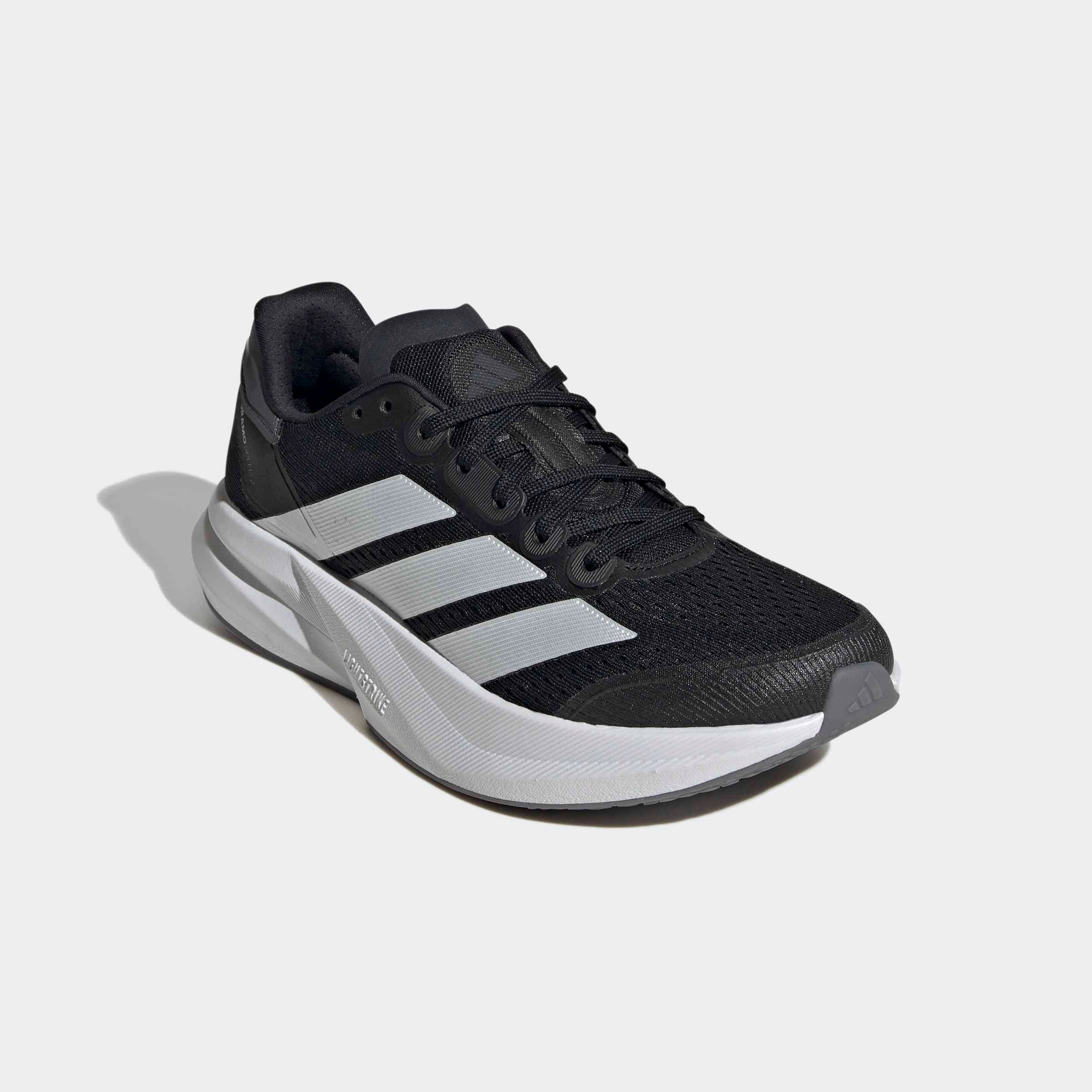 Laufschuh ADIDAS PERFORMANCE "DURAMO SPEED 2", Damen, Gr. 42,5, schwarz (core schwarz, zero metallic, grau five), Synthetik, Textil, Schuhe Laufschuh