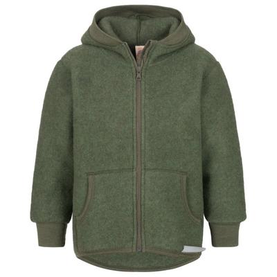 Engel - Kinder Kapuzenjacke Wollfleece - Wolljacke Gr 116 oliv Image