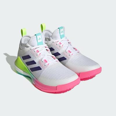 Adidas Shoes | Adidas Women’s Crazyflight Mid Volleyball Shoes White Pink Hp3337 Size 11 New | Color: Pink/White | Size: 11