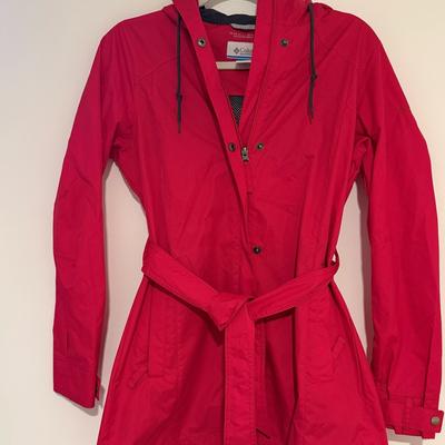 Columbia Jackets & Coats | Columbia Women’s Omni-Shield Windbreaker Parka Hooded Rain Trench Jacket Coat | Color: Pink | Size: S