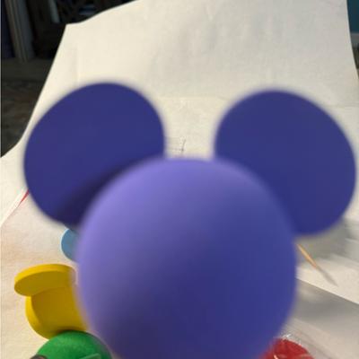 Disney Other | Disney Car Antenna Topper Or Pen Topper Solid Purple 2.25” New Mickey Mouse Ears | Color: Purple | Size: 2.25” Approx