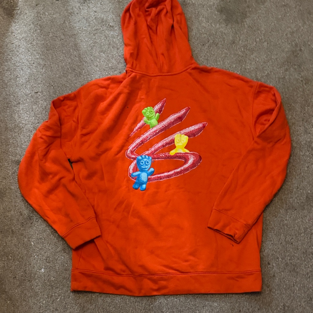 Under Armour Other | Under Armour Orange Hoodie With Sour Patch Kids Logo | Color: Green/Orange | Size: Xxl