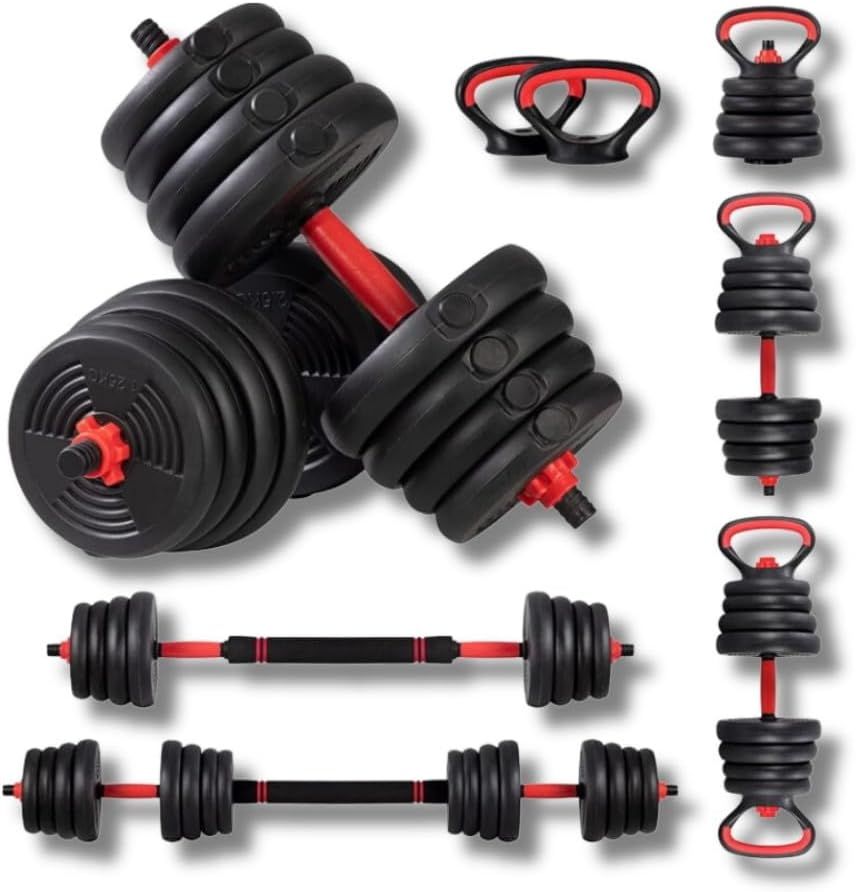 FFitness Set Manubri Regolabili Convertibili da 20 Kg FF 1 St