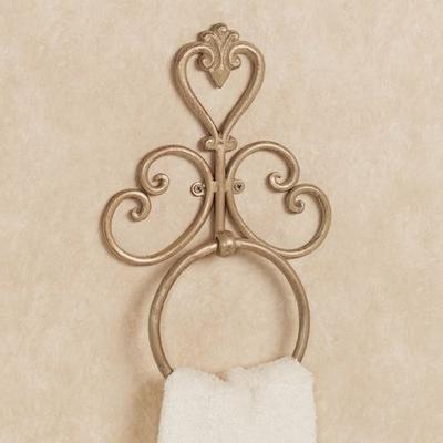 Aldabella Towel Ring , Creamy Gold