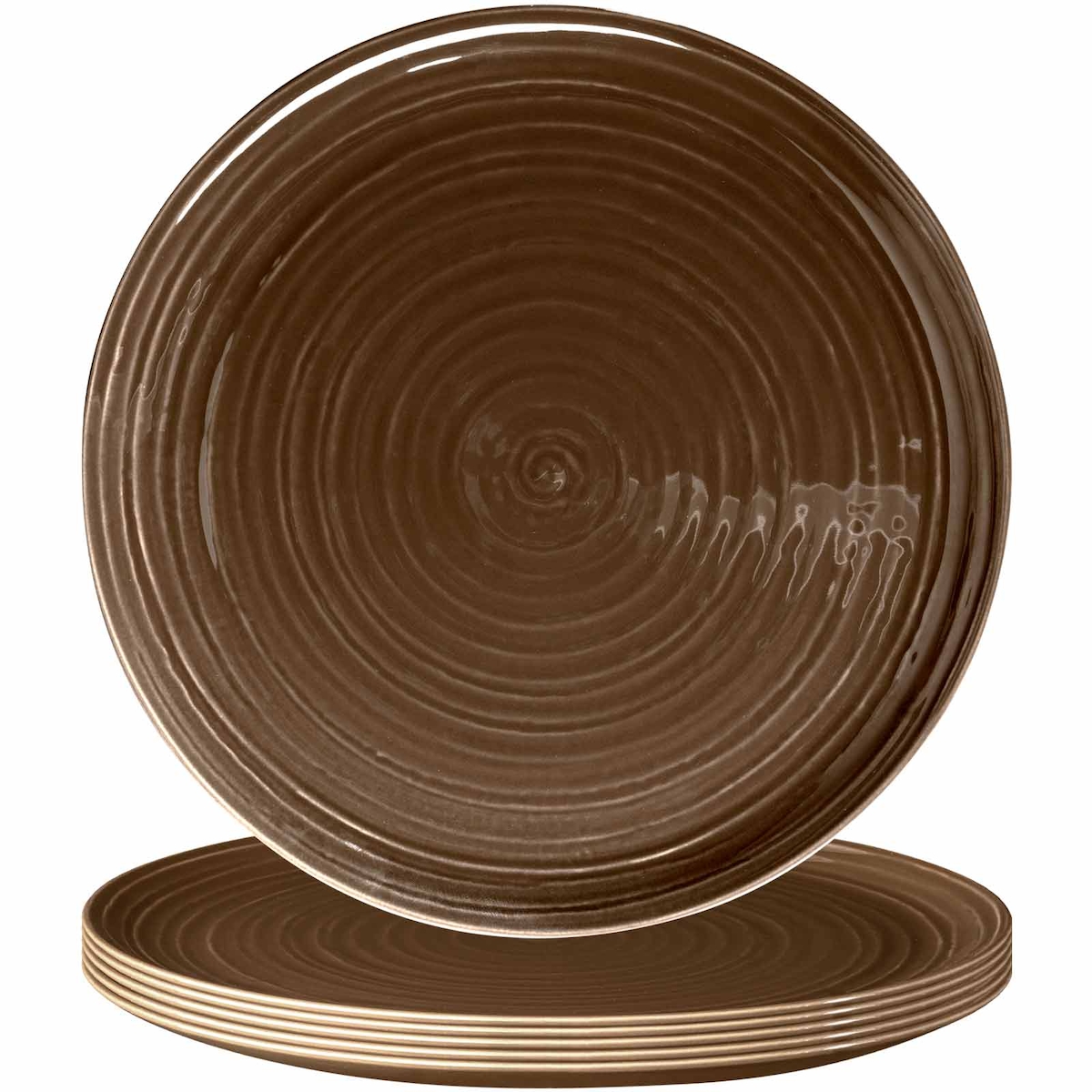 Seltmann Weiden Terra Pizzateller ø 31,5 cm erdbraun 6er Set Image