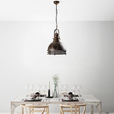 Hängelampe Saglam Opviq, dimmbar, bronze / altmessing, für Wohn- / Esszimmer, Metall, Vintage, Pendelleuchte Image