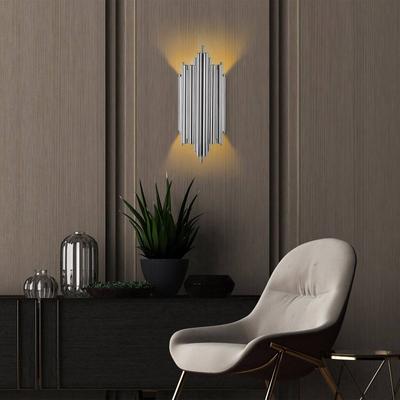 Wandlampe Reis Opviq, dimmbar, chrom / silber, für Wohn- / Esszimmer, Metall, Wandleuchte, Wandlampe Innen Image
