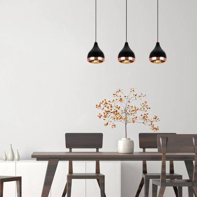 Hängelampe Yildo Opviq, dimmbar, schwarz, für Wohn- / Esszimmer, Metall, Pendelleuchte Image