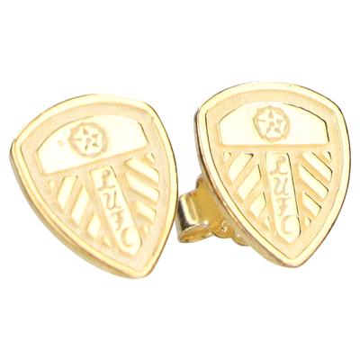 Leeds United vergoldete Wappen-Ohrringe (Paar) Image