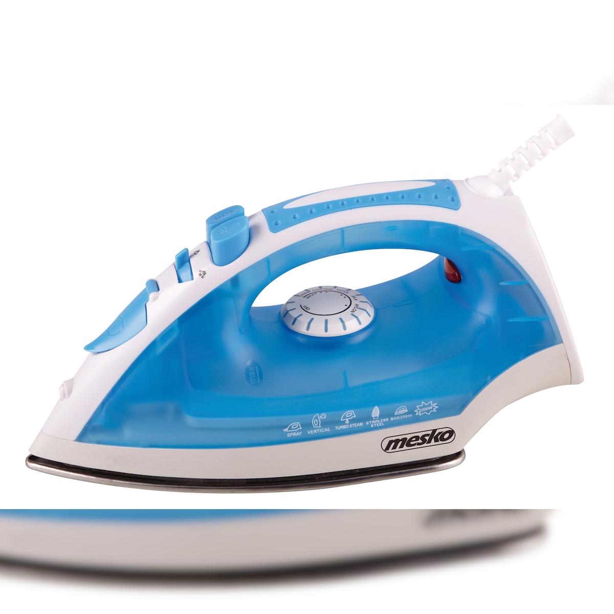 Mesko MS 5023 Dampfbügeleisen 2200 Watt blau / weiß Image