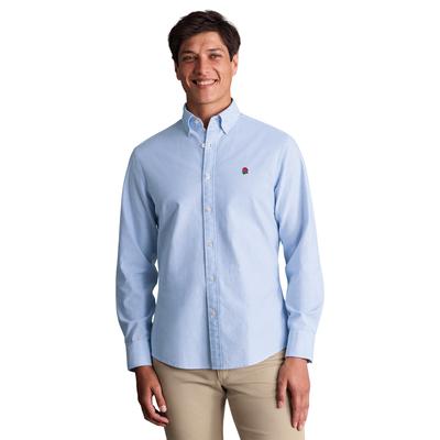 England Rugby Charles Tyrwhitt Slim Fit Oxford-Hemd – Blau gestreift Image