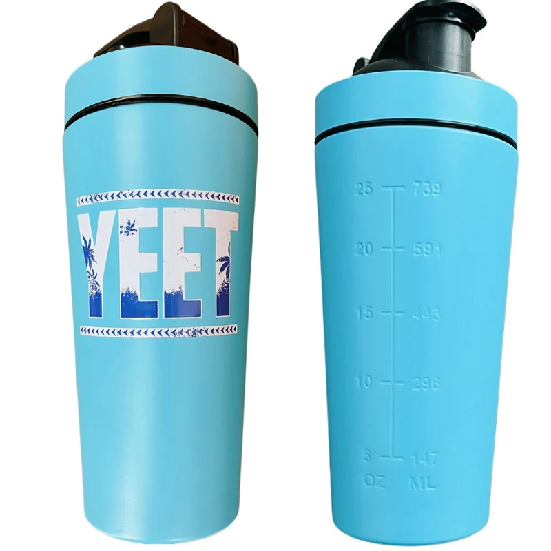 Jey Uso YEET Shaker Flasche 26oz 750ml Edelstahl Eisbecher Motorradfahrer Geschenk Bloodline Wasserflasche Souvenir Image