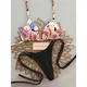 Micro Bikini 2025 Costumi da bagno Donna Costume da bagno Bikini brasiliano sexy Set Halter String Biquini Push Up Stampa Beachwear Donna