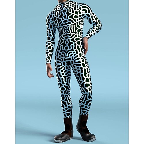 Gemusterte Zentai-Anzüge Cosplay Kostüm Bodysuit Drucken Karnevalskostüm Ganzkörperanzug Herren Damen Sexy Kostüm Halloween Kostüm für Leistung Party Maskerade Erwachsene Image