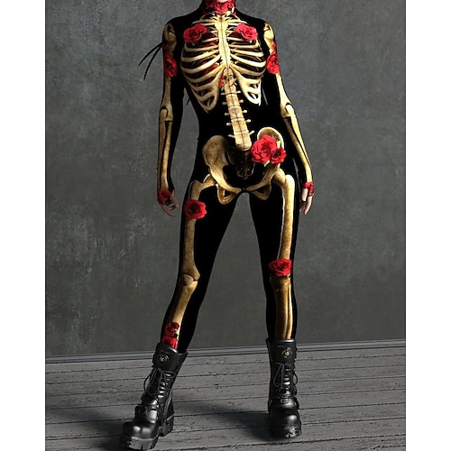 Gemusterte Zentai-Anzüge Cosplay Kostüm Bodysuit Drucken Karnevalskostüm Ganzkörperanzug Herren Damen Jungen Sexy Kostüm Halloween Kostüm für Leistung Party Maskerade Kinder Erwachsene Image
