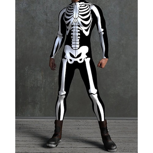 Gemusterte Zentai-Anzüge Cosplay Kostüm Bodysuit Drucken Karnevalskostüm Ganzkörperanzug Herren Damen Jungen Sexy Kostüm Halloween Kostüm für Leistung Party Maskerade Kinder Erwachsene Image