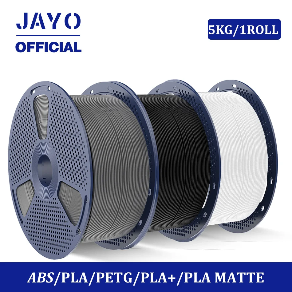 JAYO PLA /PLA Matt /ABS/PETG/PLA Plus 3D-Drucker-Filament 5 kg/Rolle 1,75 mm 3D-Filament Große Spule Ordentlich gewickeltes Filament Image