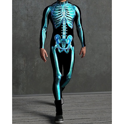 Gemusterte Zentai-Anzüge Cosplay Kostüm Bodysuit Drucken Karnevalskostüm Ganzkörperanzug Herren Damen Jungen Sexy Kostüm Halloween Kostüm für Leistung Party Maskerade Kinder Erwachsene Image