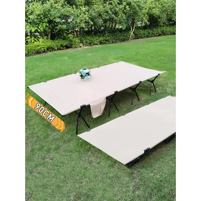 Lohascamping 90cm widen Sleeping Camping cot Ultralight Portable High-low dual folding Bed Backpacking Travel hiking Cot