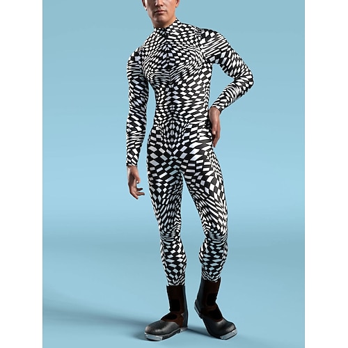 Gemusterte Zentai-Anzüge Cosplay Kostüm Bodysuit Drucken Karnevalskostüm Ganzkörperanzug Herren Damen Sexy Kostüm Halloween Kostüm für Leistung Party Maskerade Erwachsene Image